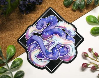 Dawn and Dusk Snakes Vinyl Sticker