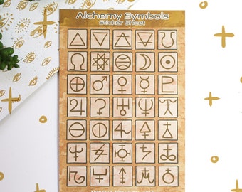 Alchemy Symbols Sticker Sheet