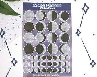 Moon Phase Sticker Sheet
