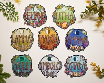 Sabbat Stickers | Pagan Wheel of the Year Stickers