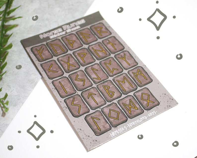 Undead Rune Sticker Norse Runes Sticker Sheet - Etsy