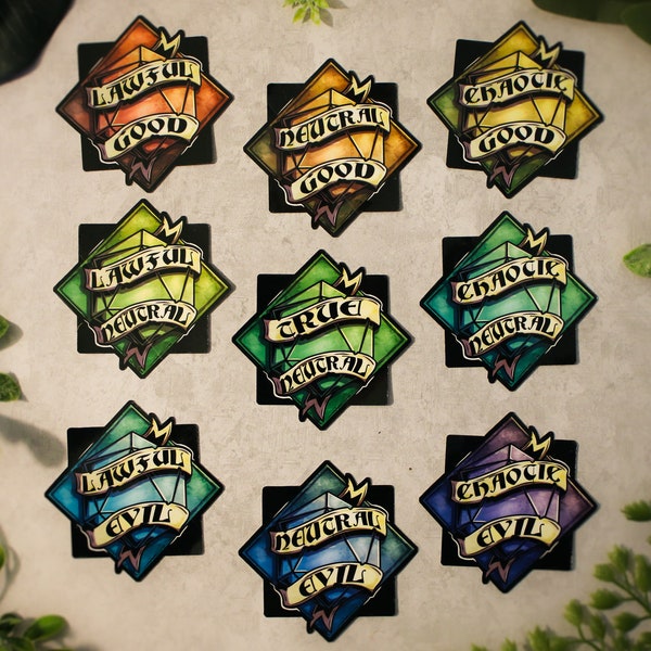 RPG Alignment Stickers