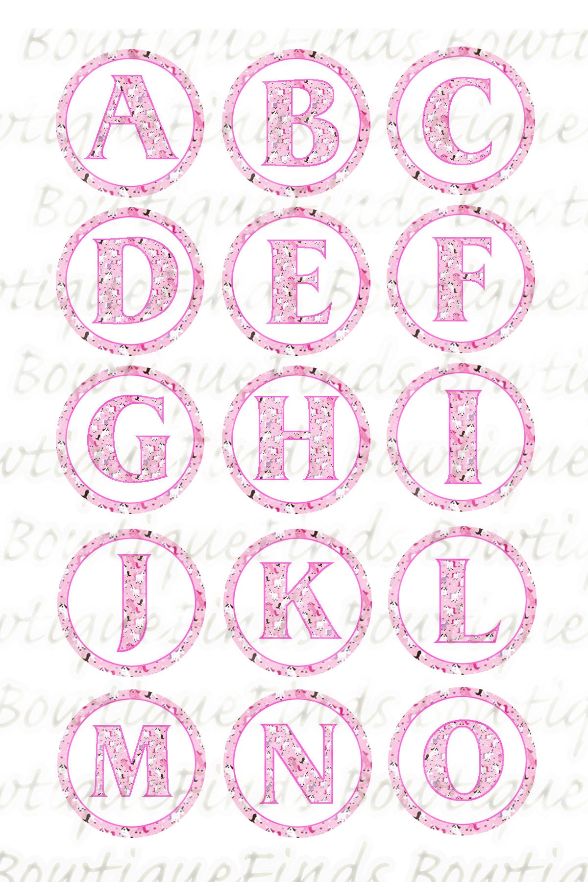 instant download unicorn alphabet 1 images u print
