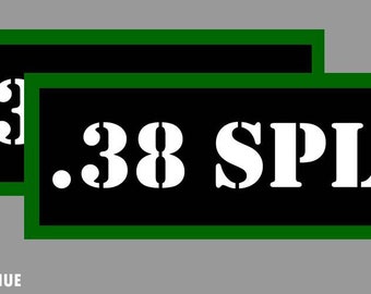 30-06 Ammo Can Stickers 2x Ammunition Case Labels GREEN Decals 2 pack