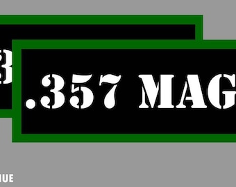 30-06 Ammo Can Stickers 2x Ammunition Case Labels GREEN Decals 2 pack