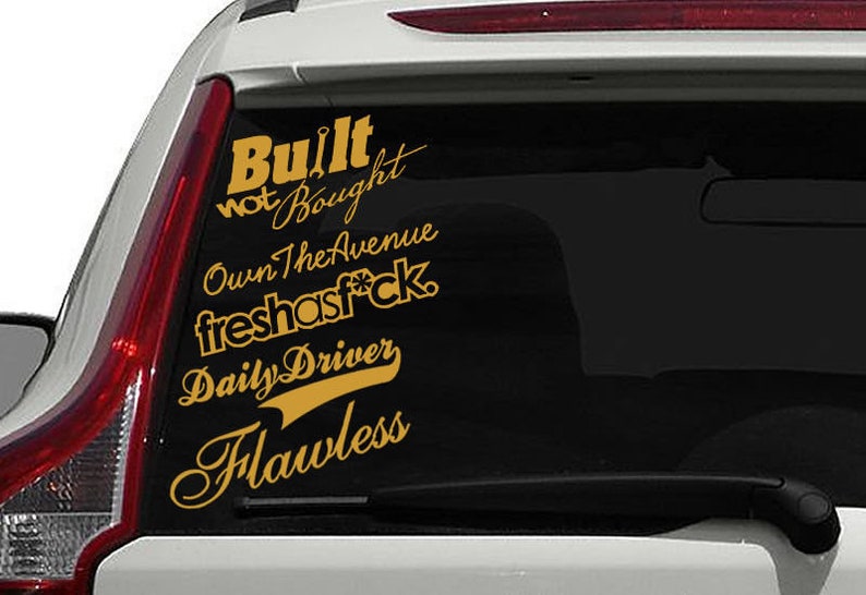 JDM 10 RANDOM CAR STICKERS DECALS BULK WHOLESALE PACK LOT TUNER RACE DRIFT #NH76