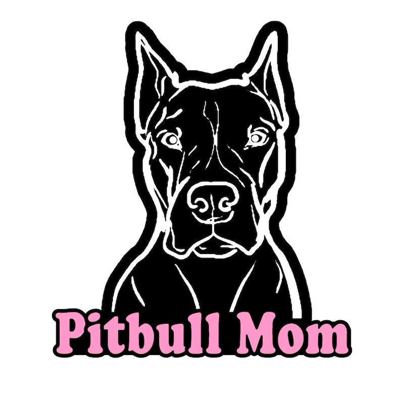 Pitbulls Label Car Bumper Sticker Decal 4/'/' x 5/'/'