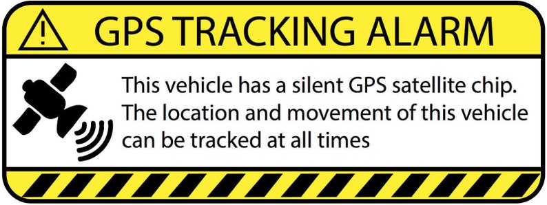 3.5/"BlkMod 4 Automotive Car Truck SECURITY ALARM GPS Auto Theft Decal Stickers