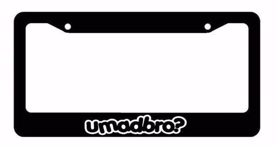 JDM Street Racing Tuner Drifting Funny White License Plate Frame Red Art