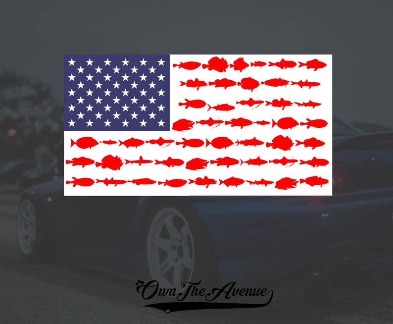 USA American Flag Tattered United States Flag Decal Sticker Auto Bumper 5/" #j8rf