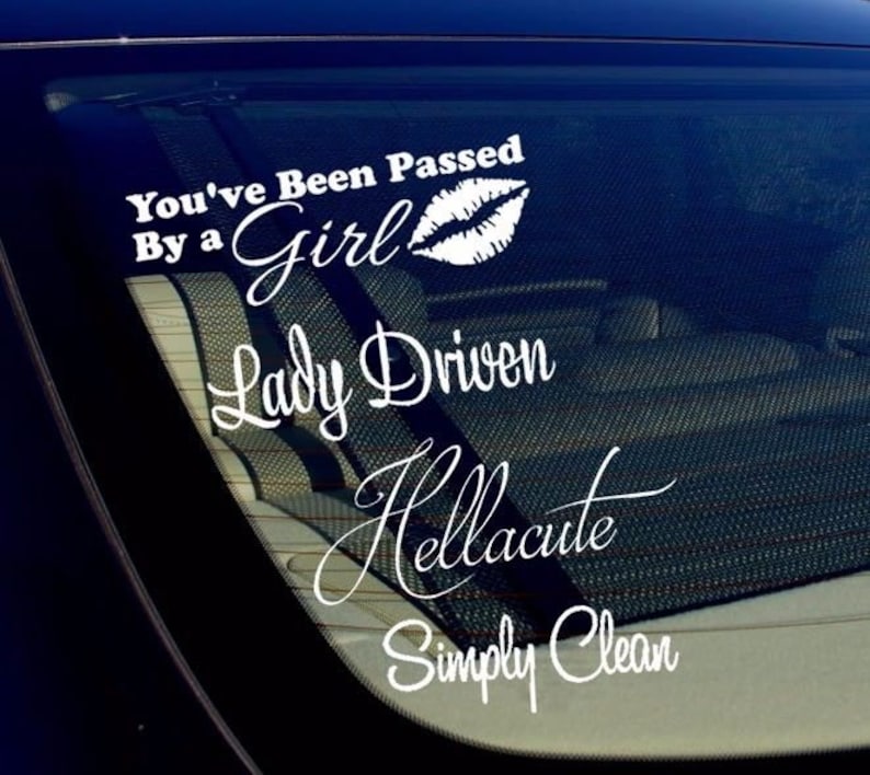 5 GIRL LADY JDM CAR STICKERS DECAL PACK VINYL LOT TUNER EURO BOOST LOW