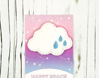 Raindrop Cloud, Rainy Weather Planner Clip | Planner Accessories, Paperclip Bookmark, Planner Gift