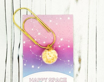 Yellow Confetti Bauble Planner Charm - Planner Accessories, Travelers Notebook Charm