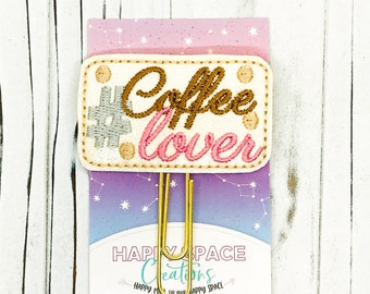 Coffee Lover Planner Clip | Planner Accessories, Bookmarks, Stationery Gifts