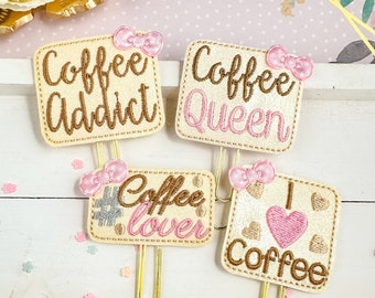 Coffee Lovers Planner Clips | Planner Accessories, Paperclip Bookmark, Planner Gift