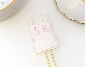 5K Marathon Planner Clip | Planner Accessories, Paperclip Bookmark, Planner Gift