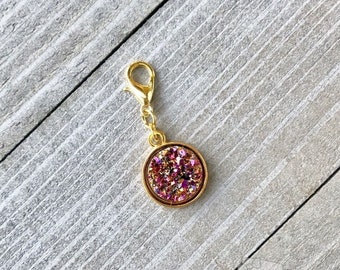 Nebula Druzy Planner Charm - Planner Accessories, Travelers Notebook Charm