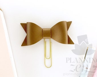 Copper Bow Planner Clip | Planner Accessories, Paperclip Bookmark, Planner Gift