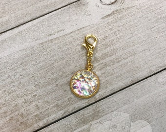 Mermaid Scales Planner Charm, Travelers Notebook Charm