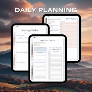 Undated Digital Planner for iPad, Goodnotes, Daily Planner, Weekly Planner, Yearly Planner, Calendar Enchanting Skies image 4