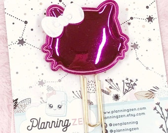 Kitty Planner Clip | Planner Accessories, Paperclip Bookmark, Planner Gift