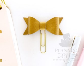 Bow Planner Clip | Planner Accessories, Paperclip Bookmark, Planner Gift