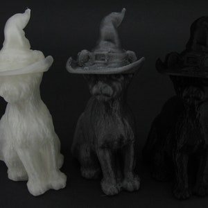 Hexe Katze Figur - Gruselige 3D Gedruckte Halloween Dekoration