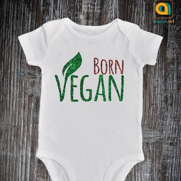 Born to be Vegan baby onesie | Born Vegan Shirt | Little vegan baby gift