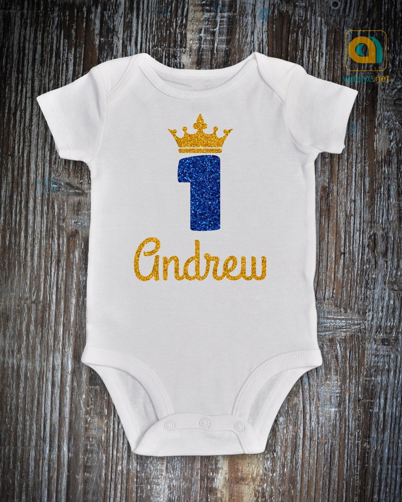 Baby Boy First Birthday Outfit Cake Smash Outfit Boy One Etsy