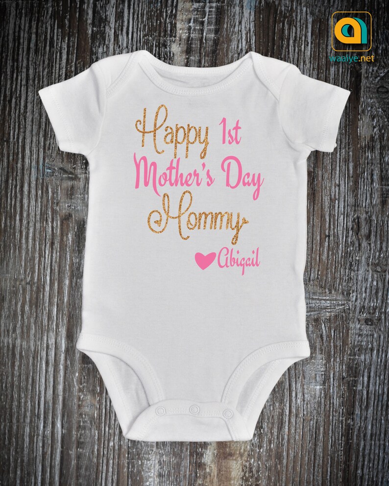 happy first mothers day onesie
