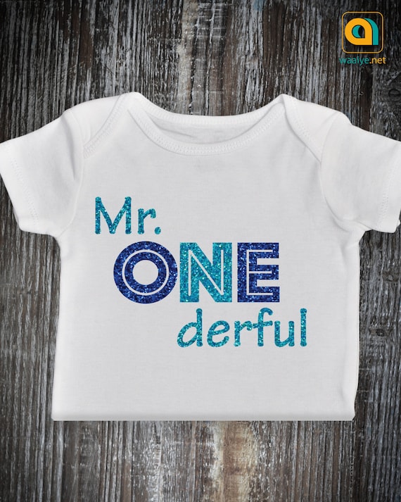 Mr Onederful Outfit 1st Birthday Baby Boy Onesie One Year Etsy