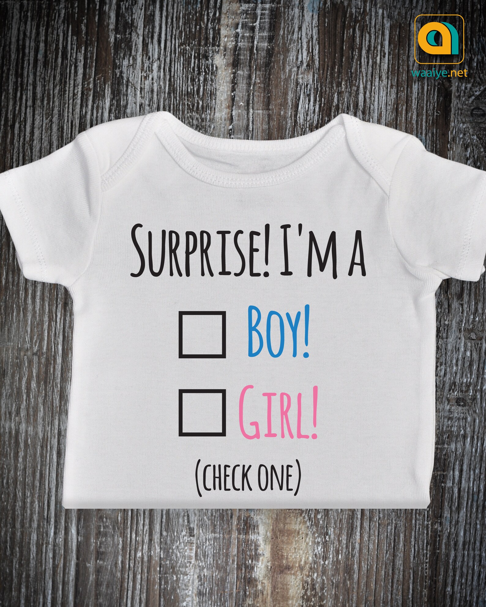 Surprise I'm a boy/girl onesie Baby Boy/Girl Gender Etsy
