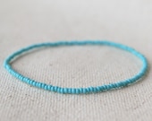 Turquoise Seed Bead Anklet, Beaded Beach Anklet, Boho Anklet, Beaded Anklet, Hippie Anklet, Anklet, Anklet for Women, Gifts for Friends