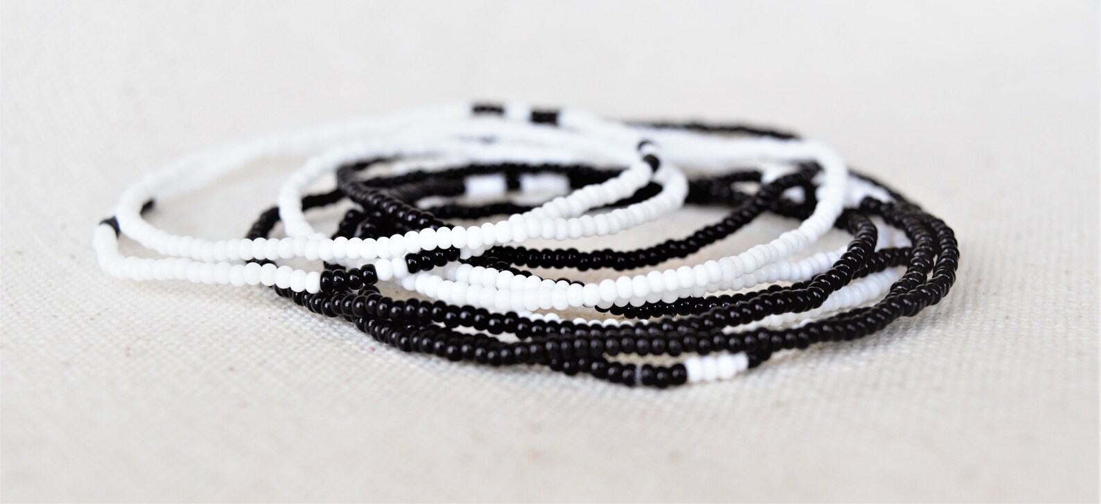 Black Seed Bead Anklet Set Beach Anklet Boho Anklet Beaded Etsy