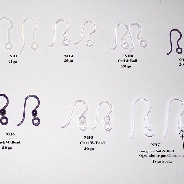 Plastic Earring Hook Etsy