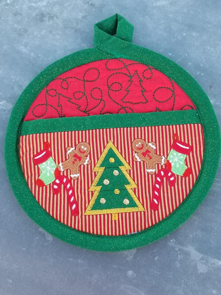 Christmas Pot Holder Christmas Gifts Idea Christmas Baking | Etsy