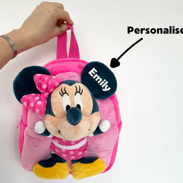 Personalised Minnie Mouse Toddler/Nursery Backpack