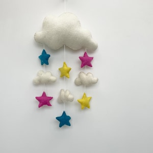 Cloud and and stars hanging Nursery Decor