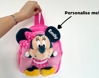 Personalised Minnie Mouse Toddler/Nursery Backpack
