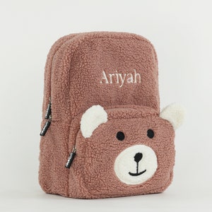 Personalised Fluffy Teddy Kids Backpack image 9