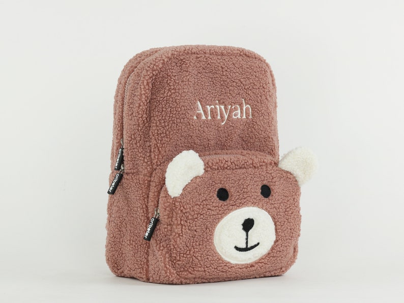 Personalised Fluffy Teddy Kids Backpack image 9