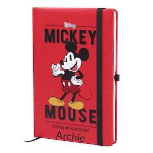 Personalised Splash Disney Autograph Book, Mickey or Minnie Mouse, Land,  World