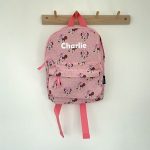 Sac à dos personnalisé Minnie Mouse pour tout-petits/chambres d'enfants