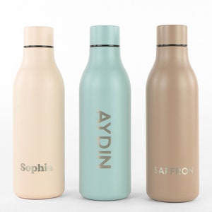 Personalised Vacuum Insulated Stainless Steel Thermal Hydrate Bottle - 550ml