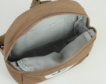 Cribstar Personalised Canvas Teddy Kids Backpack UK