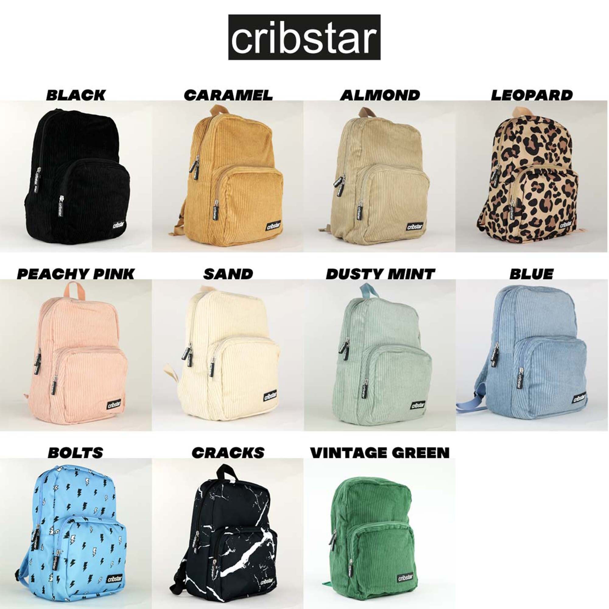 personalised corduroy backpack