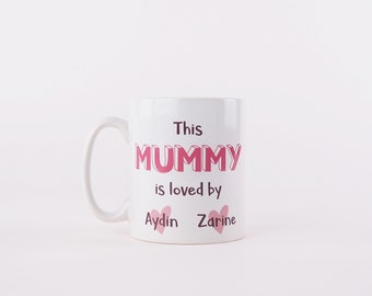 Tasse à thé/café personnalisée Cette maman est aimée - Mug maman