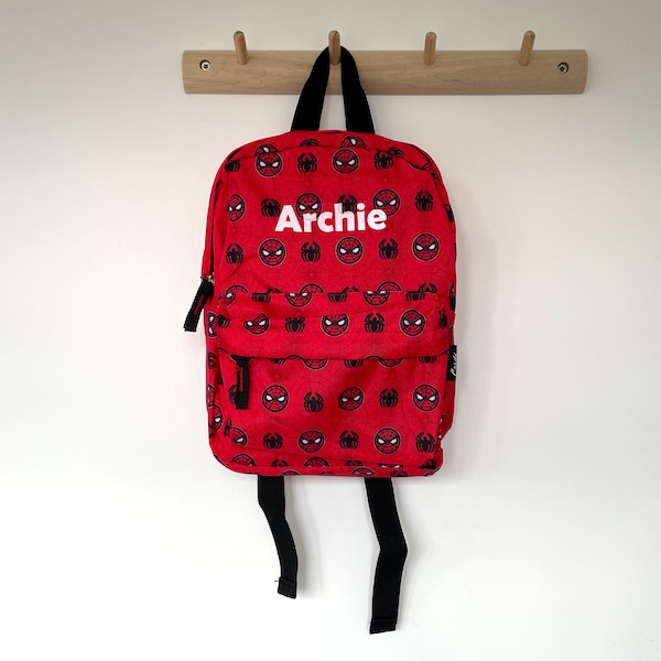 Personalised Spiderman Toddler/Nursery Backpack