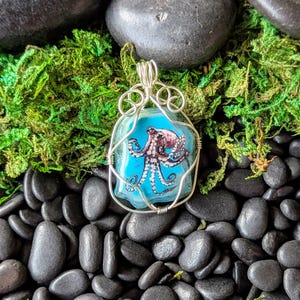Octopus Agate Pendant