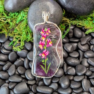 Snapdragon Fluorite Pendant
